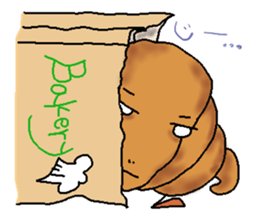 Mr. Croissant sticker #7626536