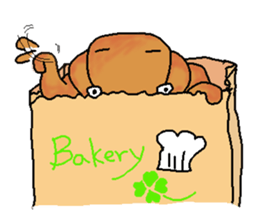 Mr. Croissant sticker #7626544