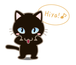 Tabby & Siame & Blk & Wht cat(Eng ver) sticker #7626814