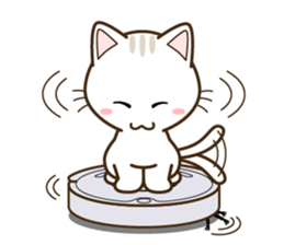 Tabby & Siame & Blk & Wht cat(Eng ver) sticker #7626819