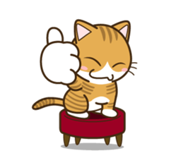 Tabby & Siame & Blk & Wht cat(Eng ver) sticker #7626832