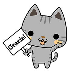 Cats with Italian ordinary words