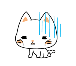 Cats with Italian ordinary words sticker #7626894