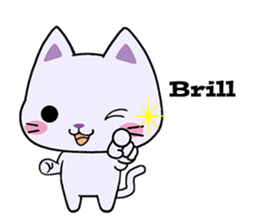 Cats with Italian ordinary words sticker #7626895