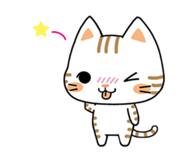 Cats with Italian ordinary words sticker #7626905