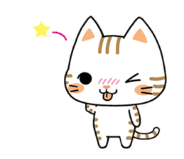 Cats with Italian ordinary words sticker #7626905