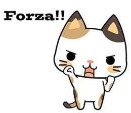 Cats with Italian ordinary words sticker #7626914