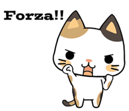 Cats with Italian ordinary words sticker #7626914