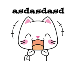 Cats with Italian ordinary words sticker #7626923