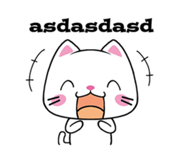 Cats with Italian ordinary words sticker #7626923