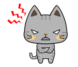 Cats with Italian ordinary words sticker #7626927