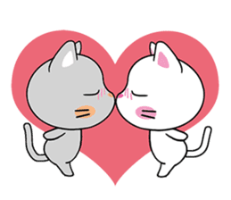 Cats with Italian ordinary words sticker #7626931