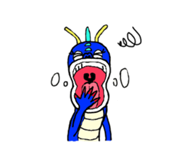 The God of a dragon who calls happiness sticker #7627223