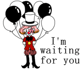 The clown and rabbit sticker #7627294
