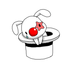 The clown and rabbit sticker #7627295