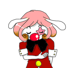 The clown and rabbit sticker #7627296