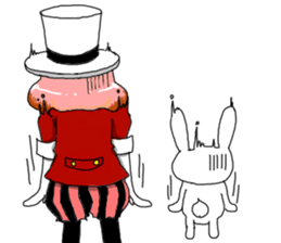 The clown and rabbit sticker #7627297