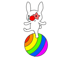 The clown and rabbit sticker #7627299