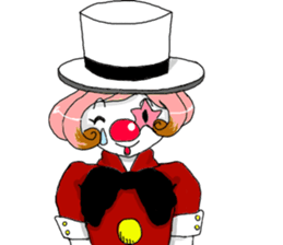 The clown and rabbit sticker #7627303