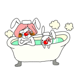 The clown and rabbit sticker #7627305