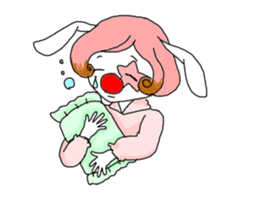 The clown and rabbit sticker #7627306