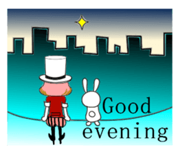 The clown and rabbit sticker #7627309