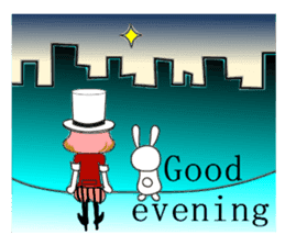 The clown and rabbit sticker #7627309