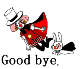 The clown and rabbit sticker #7627310