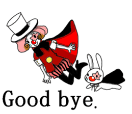 The clown and rabbit sticker #7627310