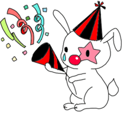 The clown and rabbit sticker #7627311