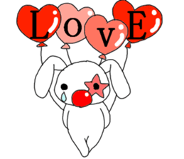 The clown and rabbit sticker #7627313