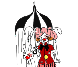 The clown and rabbit sticker #7627314