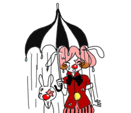 The clown and rabbit sticker #7627314