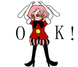 The clown and rabbit sticker #7627318