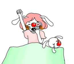 The clown and rabbit sticker #7627321