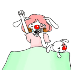 The clown and rabbit sticker #7627321