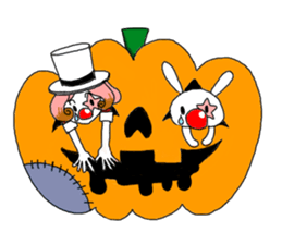 The clown and rabbit sticker #7627323
