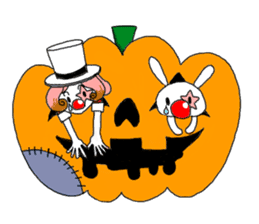 The clown and rabbit sticker #7627323