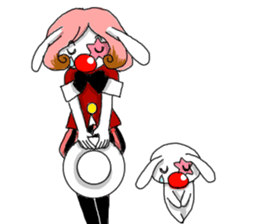 The clown and rabbit sticker #7627324