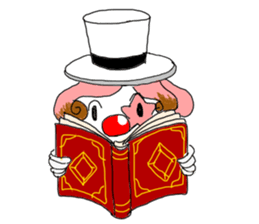 The clown and rabbit sticker #7627327