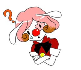 The clown and rabbit sticker #7627330
