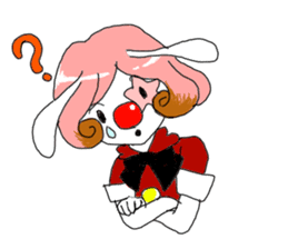 The clown and rabbit sticker #7627330