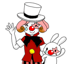 The clown and rabbit sticker #7627331