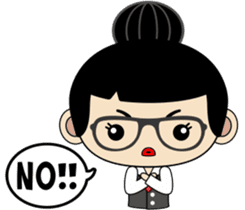 The secretary Miss say: Yes, Boss sticker #7627374