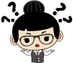 The secretary Miss say: Yes, Boss sticker #7627377