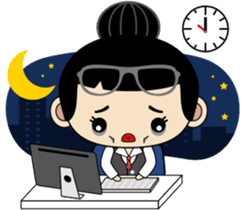 The secretary Miss say: Yes, Boss sticker #7627398