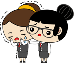 The secretary Miss say: Yes, Boss sticker #7627400