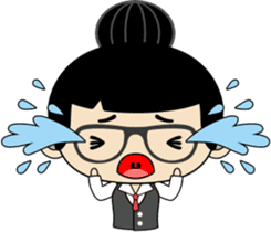 The secretary Miss say: Yes, Boss sticker #7627402