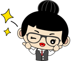 The secretary Miss say: Yes, Boss sticker #7627404