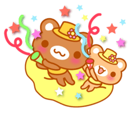 Bear "Kuma chan" message. sticker #7627910